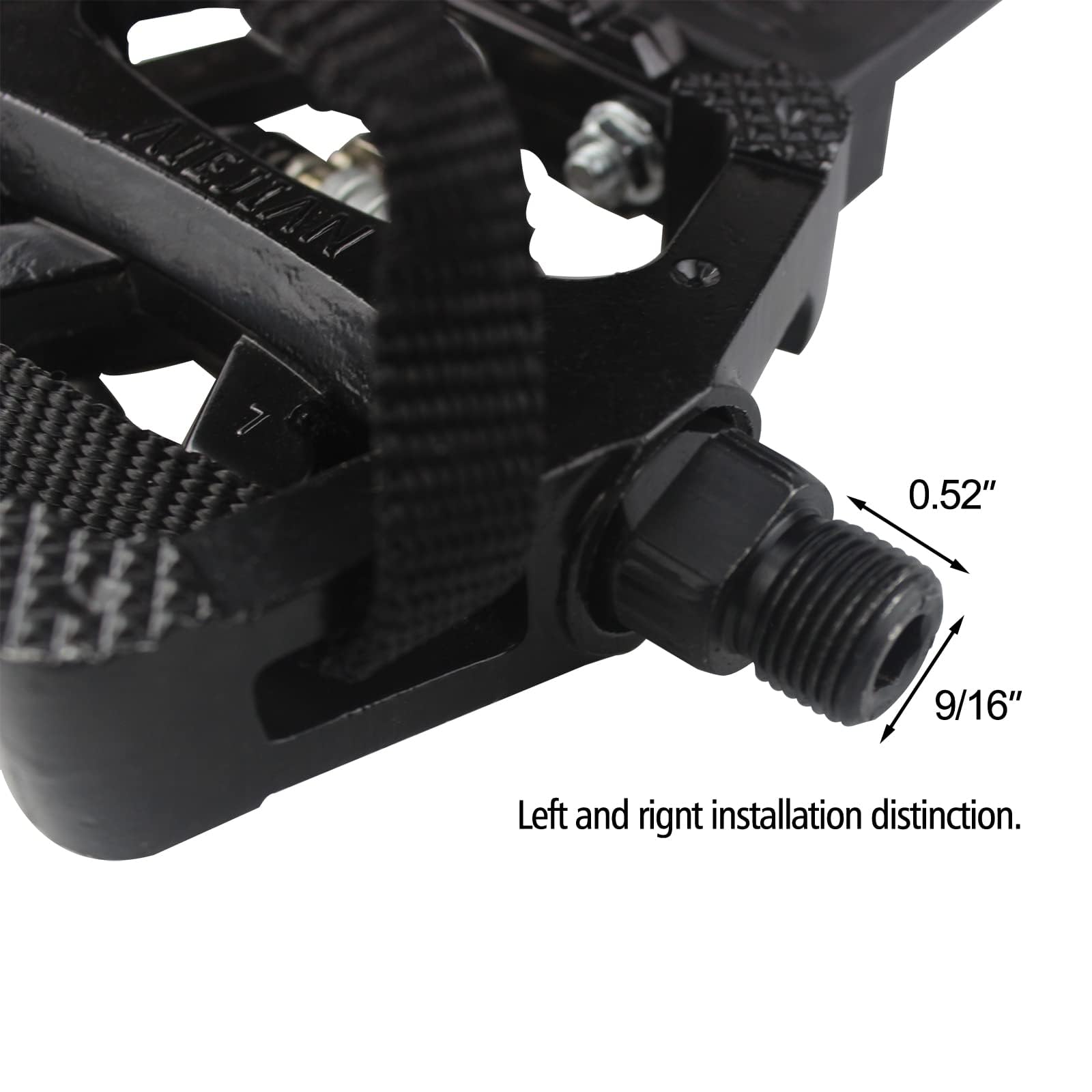 Amazon.com : SPD Bike Pedals with Toe Clip Straps Cage